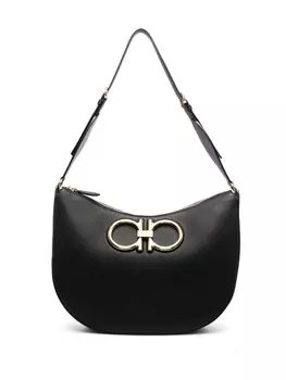 Ferragamo сумка на плечо Maxi G Hobo, черный