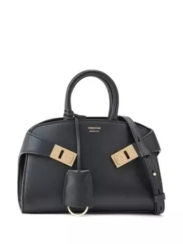 Ferragamo сумка-тоут Hug размера мини, черный