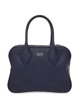 Ferragamo сумка-тоут с логотипом, синий