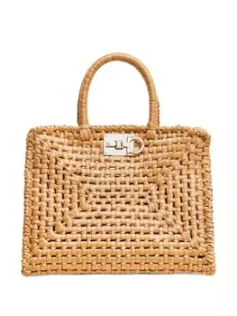 Ferragamo сумка-тоут Studio Box, нейтральный цвет