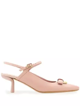 Ferragamo туфли Drop Bow 55, розовый