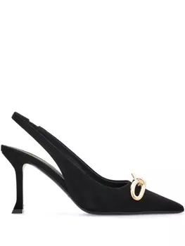 Ferragamo туфли с бантом, черный