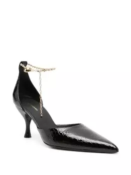 Ferragamo туфли с логотипом, черный