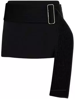 Ferragamo юбка мини с поясом, черный