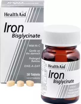 Ферро бисглицинат 30 таблеток Health Aid