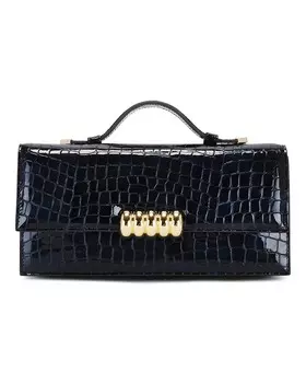 Фиби Клатч Retrofete, цвет Navy Croco