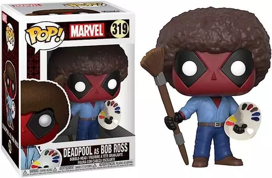 Фигурка Фигурка Funko POP! Marvel X-Men: Deadpool Playtime - Bob Ross Deadpool