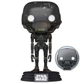 Фигурка Funko POP! Star Wars: Across The Galaxy - K-2SO Vinyl Bobblehead and Enamel Pin