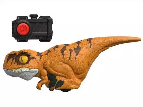 Фигурка Jurassic World: Dominion Uncaged Click Tracker Atrociraptor Tiger Figure MATTEL