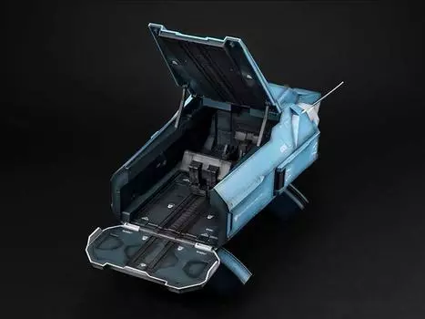 Фигурка Mobile Suit Gundam 00 Realistic Model Series HG 1/144 Scale Ptolemy Container (Renewal Edition) Megahouse