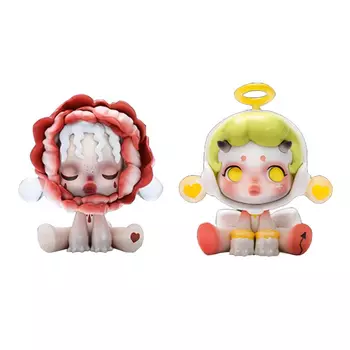 Фигурка Pop Mart Skullpanda Ancient Castle Series - Bloody Rose + Fake Angel