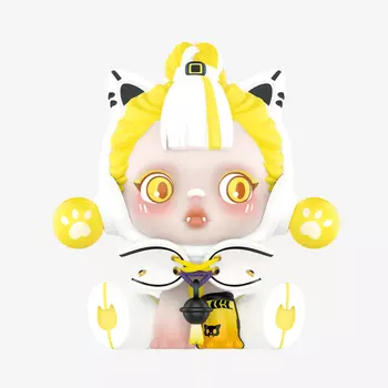 Фигурка Pop Mart Skullpanda City of Night Series - Pet Cat