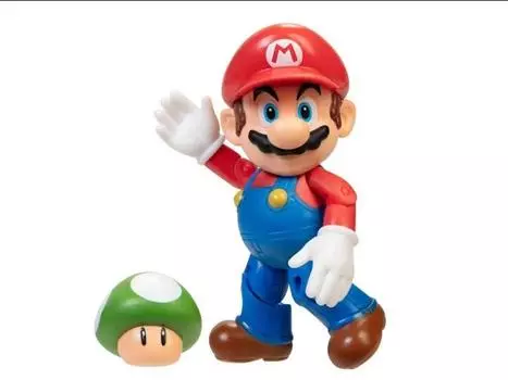 Фигурка World of Nintendo 4" Mario with 1-Up Mushroom Jakks Pacific