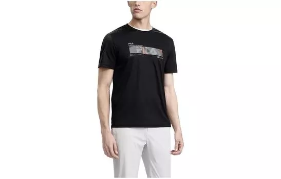 ФИЛА Мужская футболка FILA, цвет Black