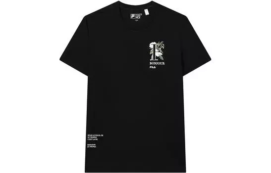 ФИЛА Мужская футболка FILA, цвет Black