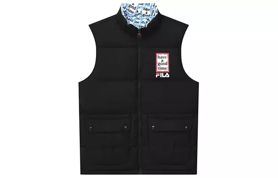 ФИЛА Мужской жилет FILA, цвет Black