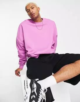 Фиолетовая толстовка оверсайз ASOS DESIGN