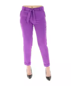 Фиолетовые брюки с поясом Sol Wears Women, фиолетовый