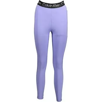 Фиолетовые хлопковые женские леггинсы Calvin Klein