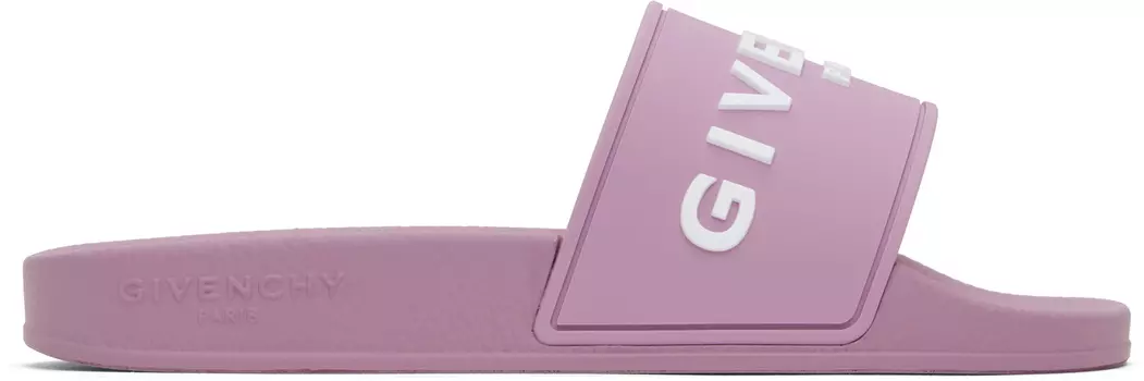 Фиолетовые резиновые шлепанцы для бассейна Givenchy