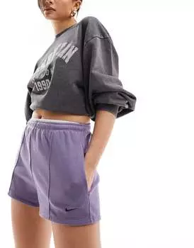 Фиолетовые шорты Nike French Terry