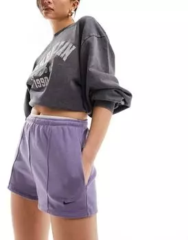 Фиолетовые шорты Nike French Terry