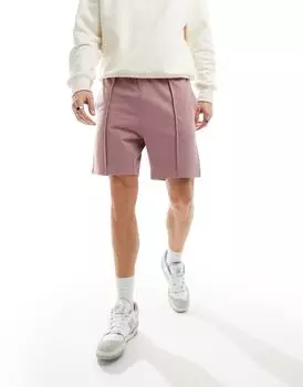 Фиолетовые узкие шорты из пике ASOS DESIGN