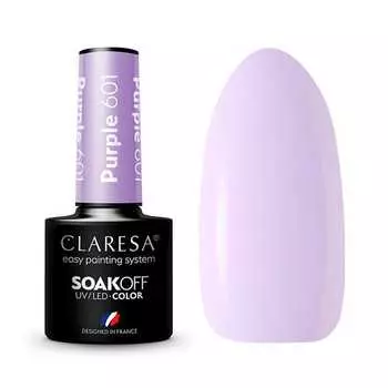 Фиолетовый полуперманентный лак для ногтей Claresa