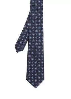 Фиолетовый шелковый галстук Canali, фиолетовый