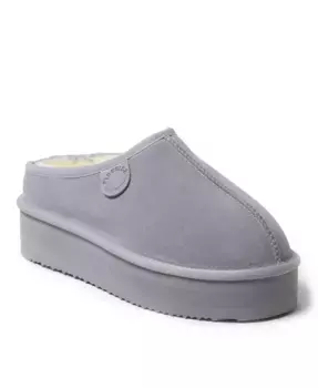 Fireside by Women's Queenstown — угги на платформе из натуральной овчины Dearfoams, серый