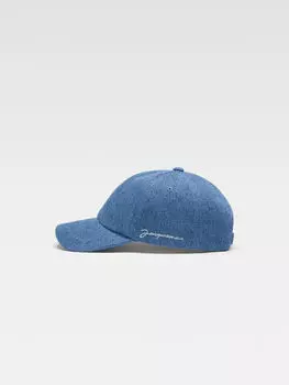 Фирменная бейсболка JACQUEMUS The Jacquemus cap, синий