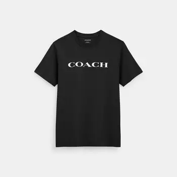 Фирменная футболка COACH, черный