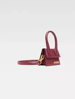Фирменная мини-сумочка Ле Чикито Jacquemus, темно-бордовый