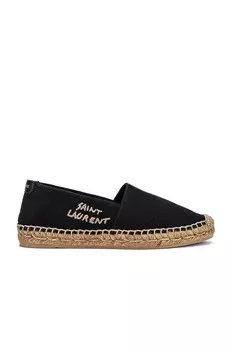 Фирменные эспадрильи Saint Laurent, черный