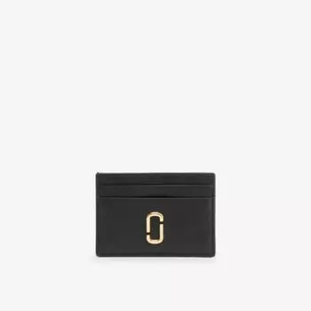 Фирменный кожаный картхолдер Marc Jacobs, черный
