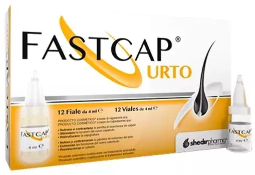Флаконы Fastcap Impact против выпадения волос, 12 флаконов Shedir