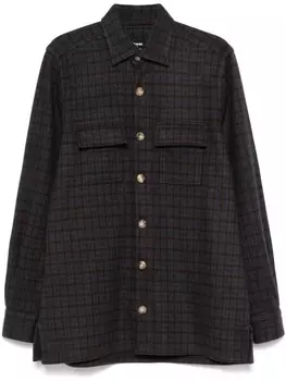 Фланелевая рубашка Kiton, коричневый