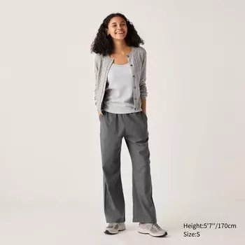 Фланелевые брюки UNIQLO, темно-серый