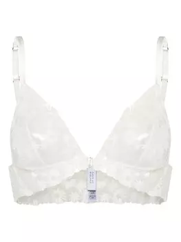 Fleur Of England кружевной бюстгальтер Daisy Boudoir, белый