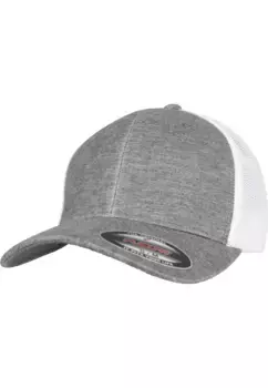 Flexfit Flex Cap " Flexfit Unisex Retro Trucker Меланжевая кепка", цвет Grey/White Mesh