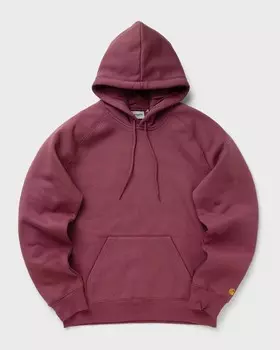 Флис Carhartt Wip Hooded Chase Sweat, цвет dusty fuchsia / gold