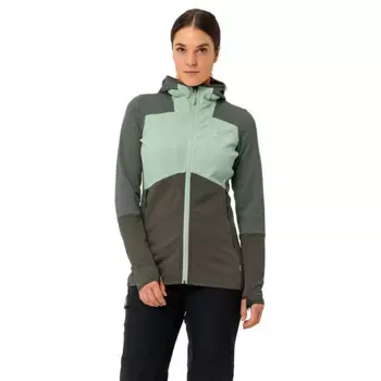 Флис VAUDE Monviso Grid hoodie, зеленый