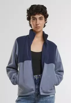 Флисовая куртка DOUBLE Urban Classics, синий