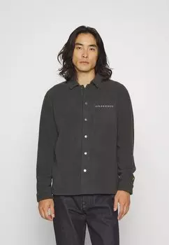 Флисовая куртка Lyle & Scott РУБАШКА С ВЫШИВКОЙ, цвет gunmetal