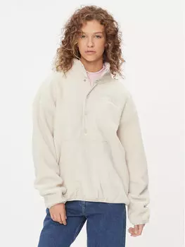 Флисовая куртка оверсайз Tommy Jeans, бежевый