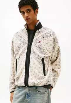 Флисовая куртка Tommy Jeans, молочный