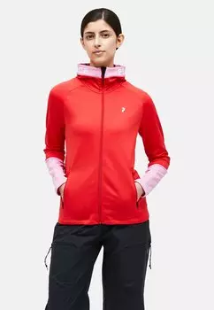 Флисовая куртка W RIDER ZIP HOOD Peak Performance, красный