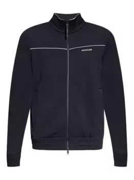 Флисовая спортивная куртка на молнии MONCLER, синий