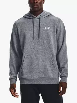 Флисовая толстовка Essential Under Armour, серый хизер/белый