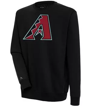 Флисовая толстовка с круглым вырезом Antigua MLB Arizona Diamondbacks Victory, черный